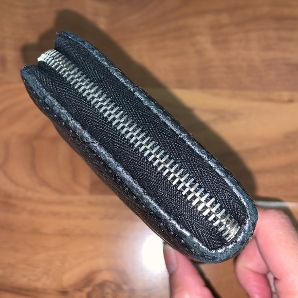 Authentic Chanel Metallic Perforated Quilted Zippy Wallet - Picture 4 of 16